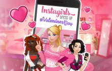 Подробнее об игре Instagirls Valentines Dress Up