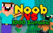 Подробнее об игре Нубик против 1000 зомби